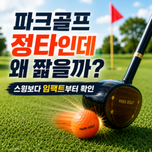 파크골프 정타인데 비거리가 짧은 이유, 스윙 크기보다 먼저 확인할 임팩트 조건