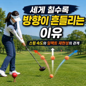 파크골프를 세게 칠수록 방향이 흔들리는 이유, 스윙 속도와 임팩트 재현성의 관계