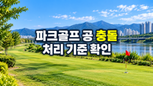 파크골프 공 충돌 처리 기준