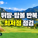 파크골프 뒤땅 탑볼 최저점 점검