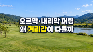 파크골프 오르막·내리막 퍼팅에서 거리감