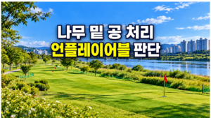 나무 밑 공 처리와 언플레이어블 판단