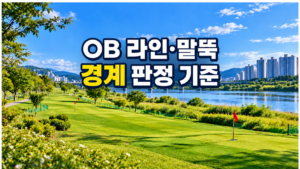OB 라인과 말뚝의 경계 판정 기준
