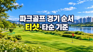 파크골프 경기 순서 티샷·타순 기준