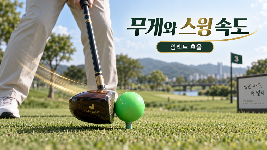 파크골프채 무게와 스윙 속도