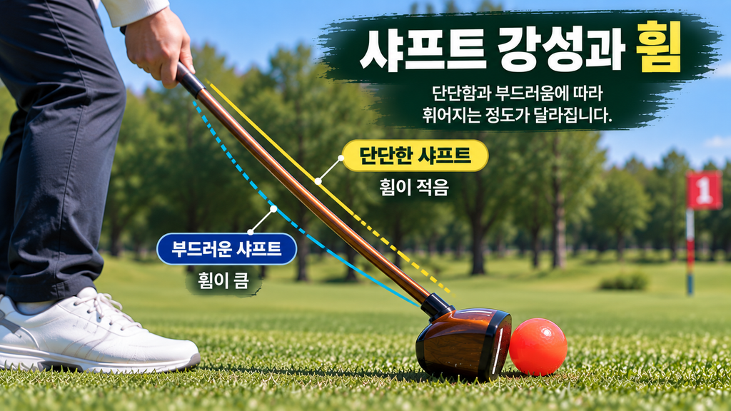 파크골프채 샤프트 강성과 휨