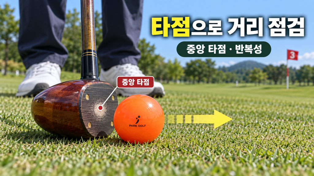 중앙 타점으로 어드레스 점검