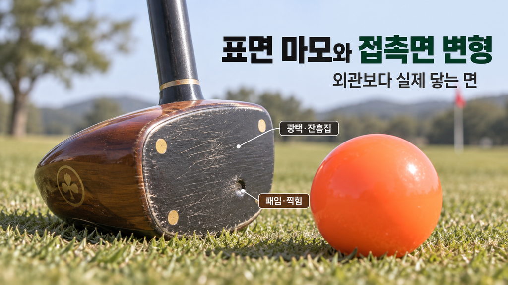 파크골프채 타구면 마모 점검
