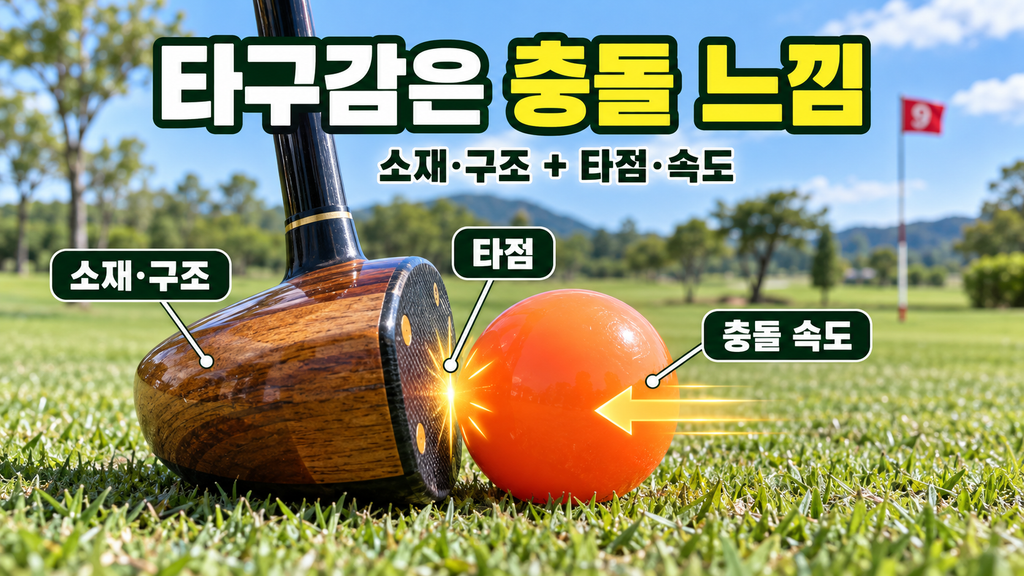 파크골프공 타구감과 충돌 조건