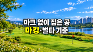 마크 없이 집은 공 마킹·벌타 기준