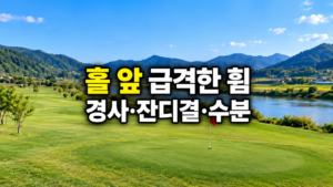 파크골프 공이 홀 앞에서 갑자기 휘는 이유