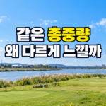 파크골프채 총중량과 밸런스 차이 판단