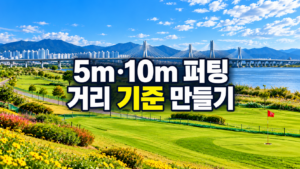 파크골프 5m 10m 퍼팅 거리감 연습