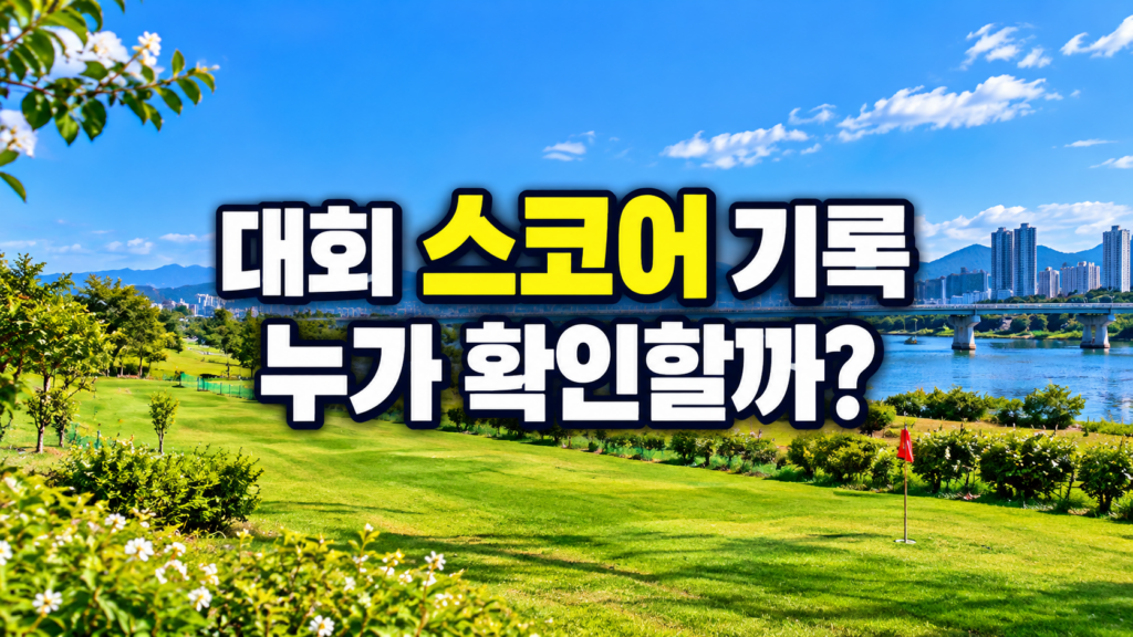 파크골프 대회 스코어 기록 방법과 선수 상호 확인 및 기록원 운영 차이