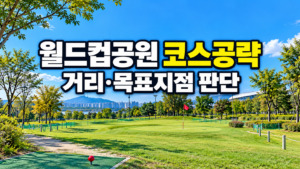 서울 월드컵공원 파크골프장 코스공략과 거리·목표지점 판단