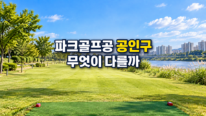 파크골프공 공인구 무엇이 다를까?