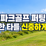 파크골프 퍼팅 잘하는 법과 짧은 퍼팅의 방향·거리 확인 기준